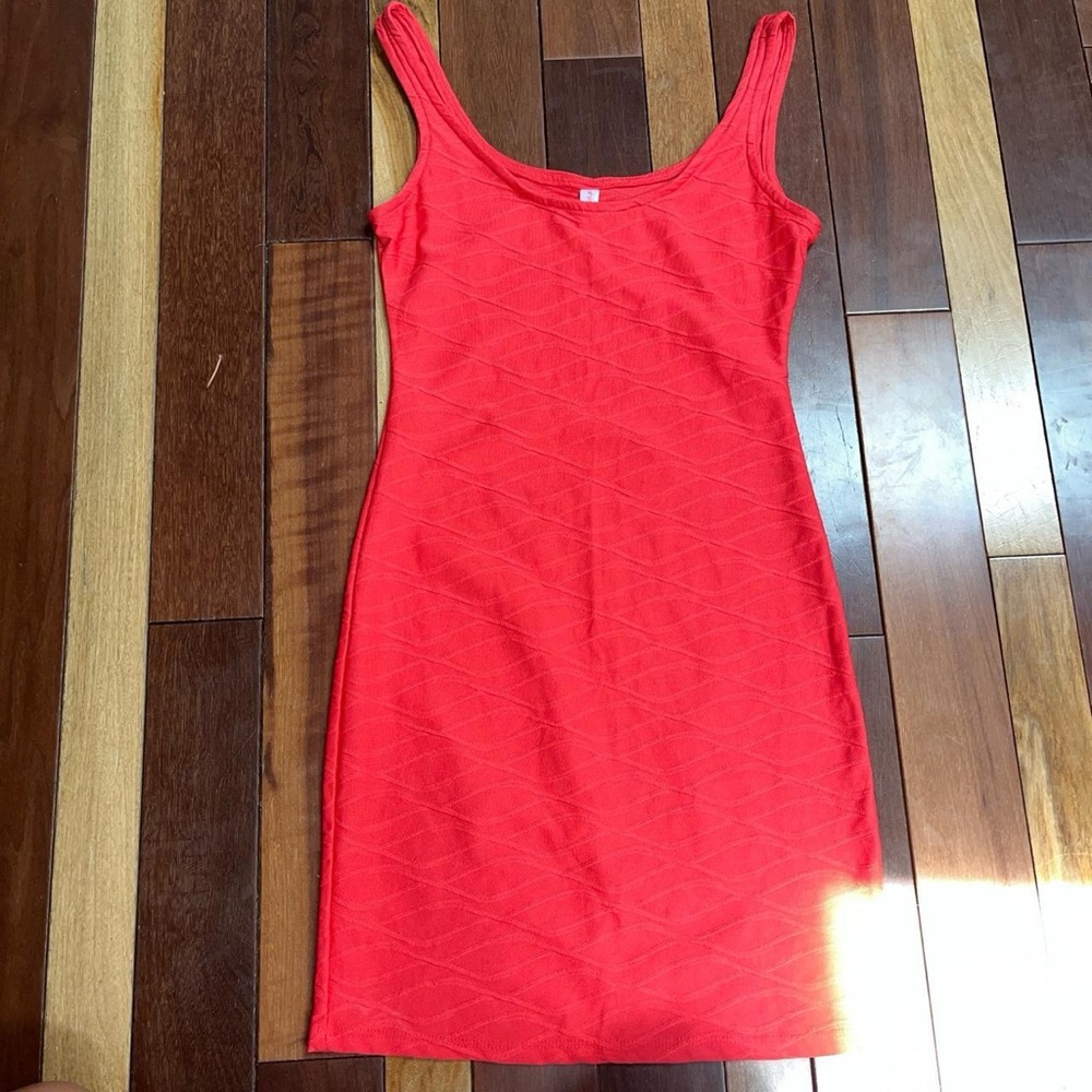 Sleek Red Tank Dress